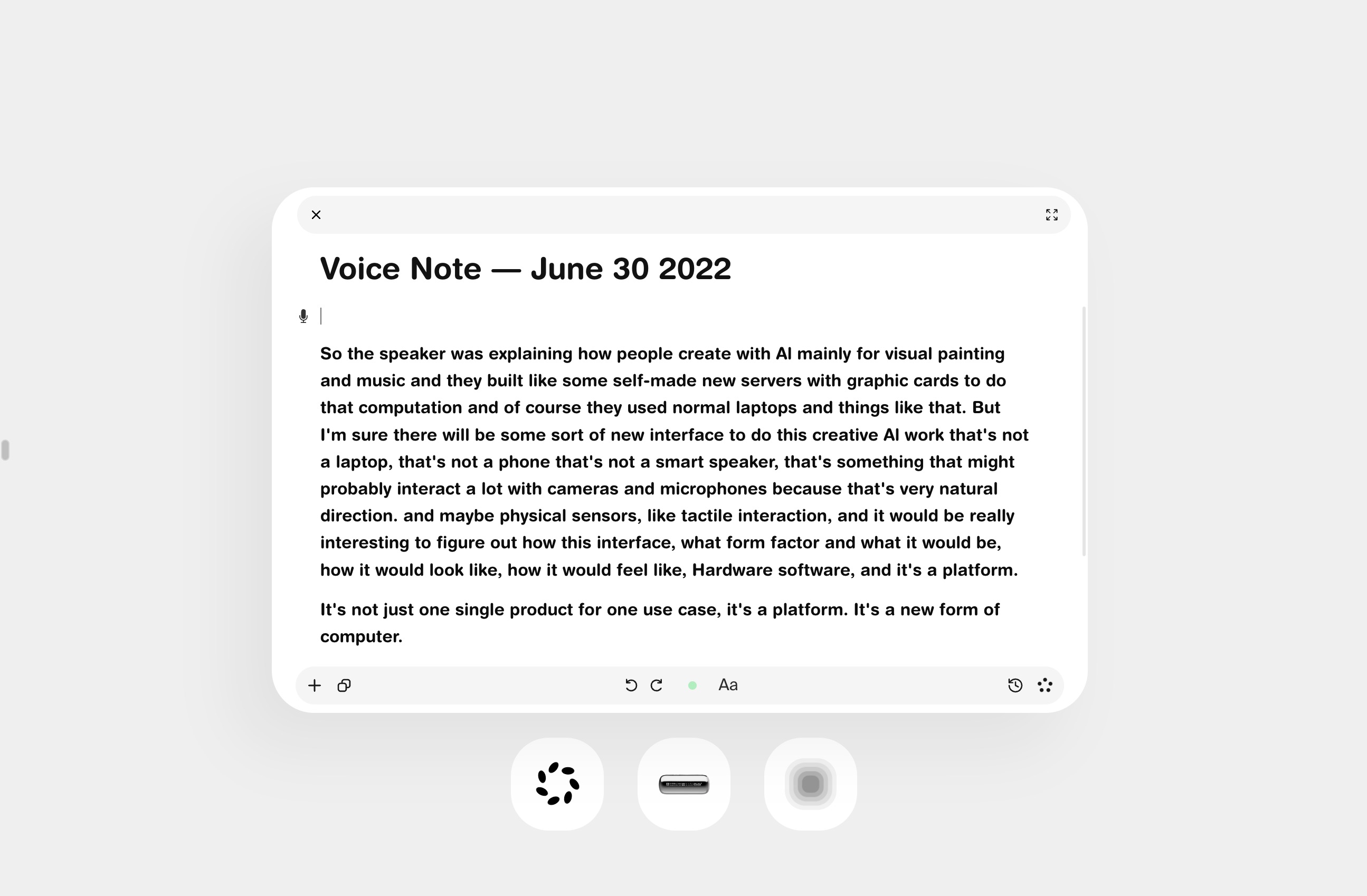 The voice note when everything clicked